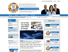 Tablet Screenshot of healthcarebuyinggroup.com